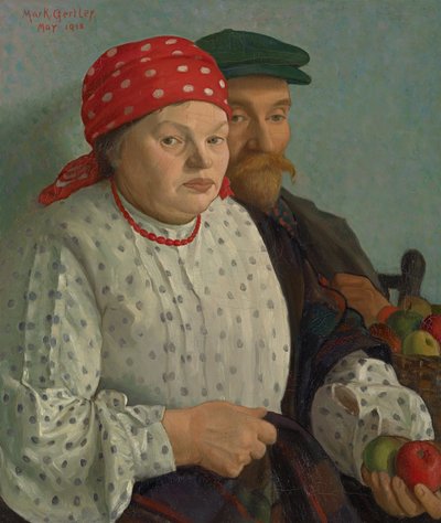 The Apple Woman and Her Husband by Mark Gertler